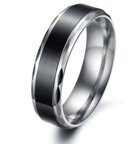 Black Titanium Steel Men's Band