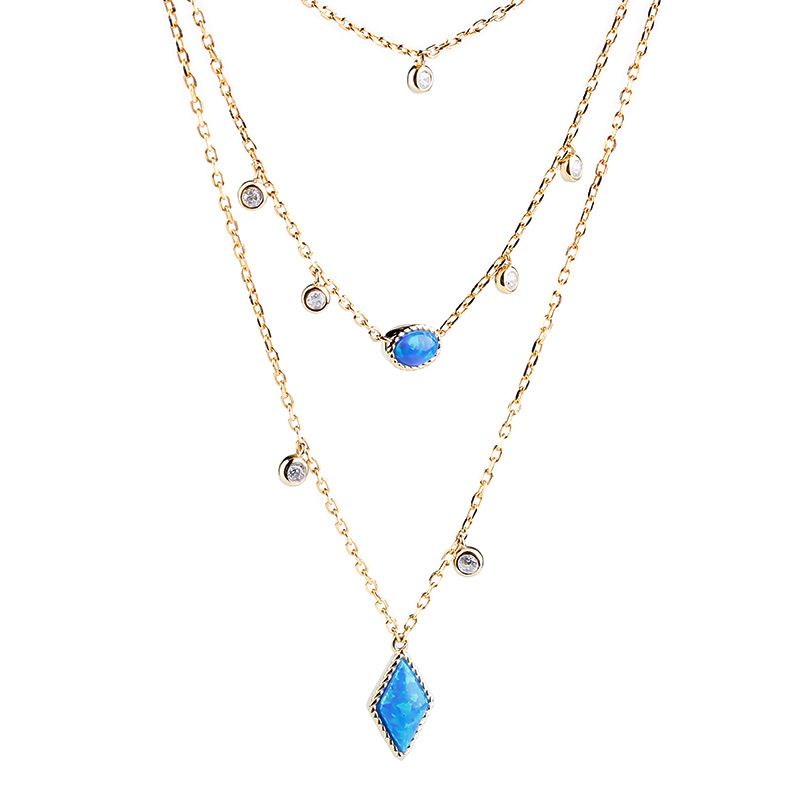 Three Wishes Triple Layered Necklace