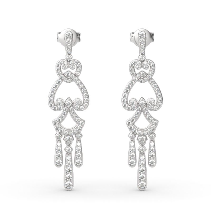 Chandelier Sterling Silver Drop Earrings