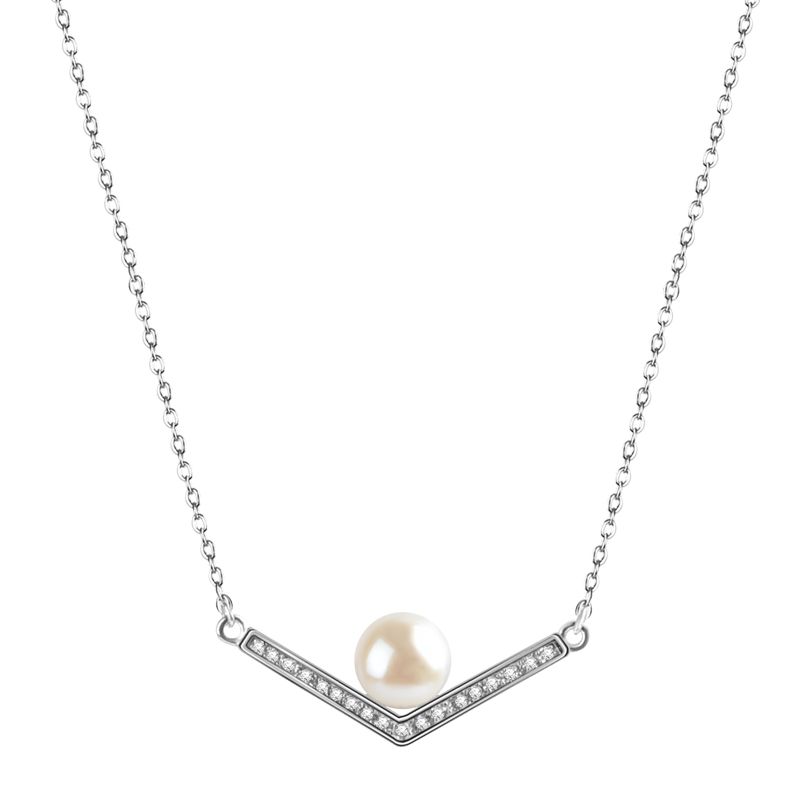 Chevron Shape Pendant Necklace