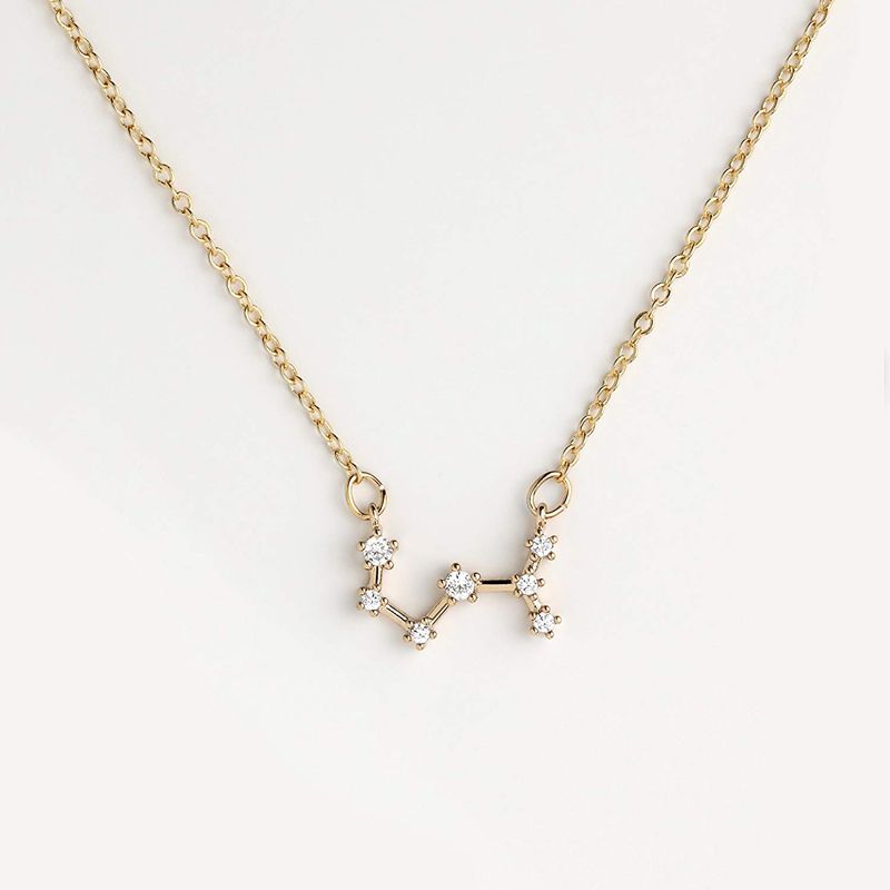 Constellation Necklace With Stones Sterling Silver