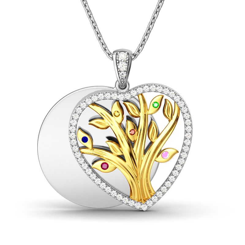 Circle Of Life Layering Heart-Shaped Necklace