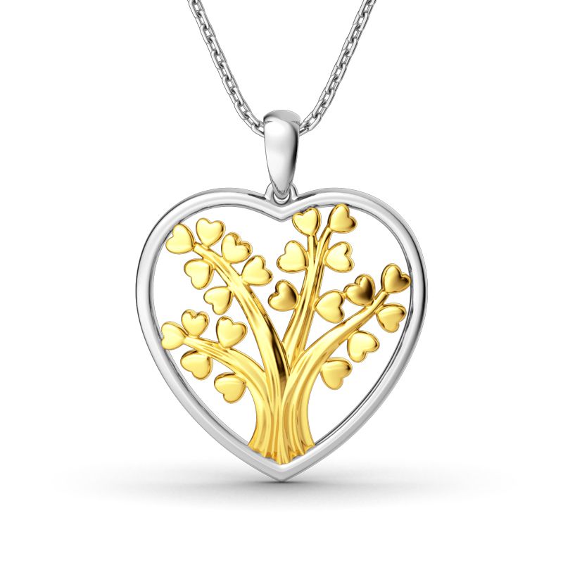 Circle Of Life Heart-Shaped Pendant