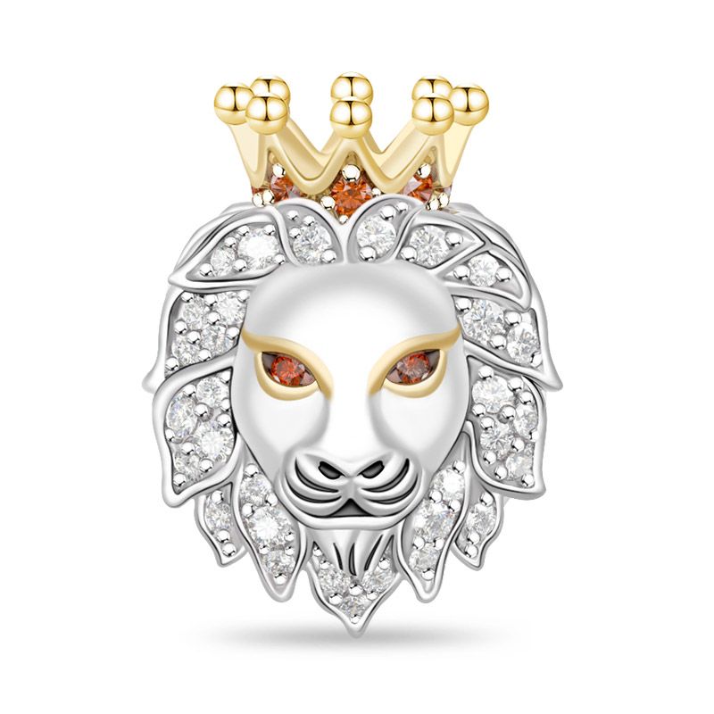 Lion Charm Sterling Silver